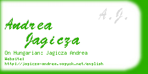 andrea jagicza business card